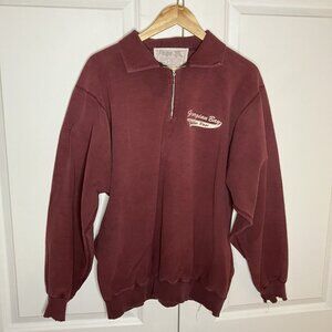 Vintage Walter Paige Georgian Bay Sweatshirt Mens L Terrycloth Cabin Distressed